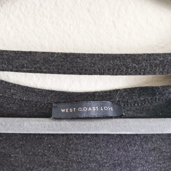 West Coast Love Grey Plus Size Top with design - Picture 4 of 5